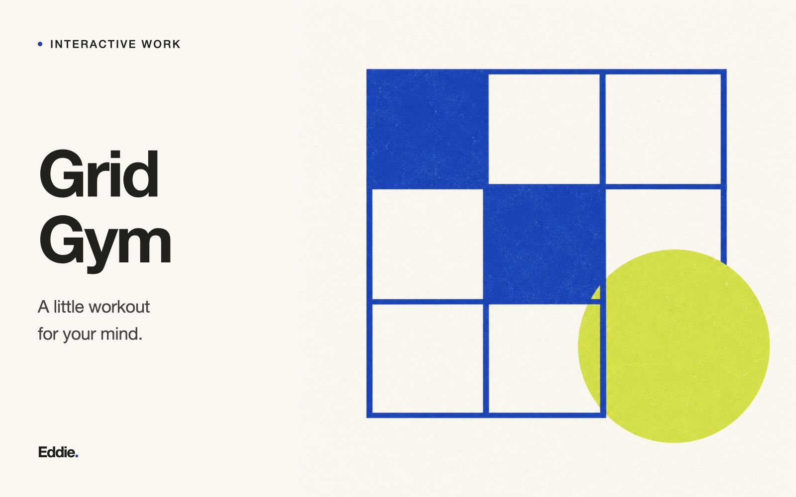 Grid Gym cover artwork inspired by a Sudoku grid.